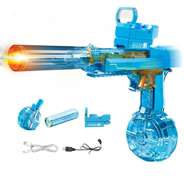 Pistola de agua eléctrica recargable Reenovan de 8 a 10 m, alcance 425 ml