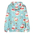 thumbnail image 3 of Christmas Big and Tall Hoodies for Men Festive Snowflake Print Cold Weather Men's Sweatshirts Long Sleeve Drawstring Hood with Pockets Sky Blue L, 3 of 4