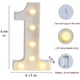 thumbnail image 2 of Letrero luminoso LED con números y letras para marquesina, ideal para bodas, cumpleaños, fiestas, Navidad, luz nocturna, decoración para el hogar y el bar (1), 2 of 4
