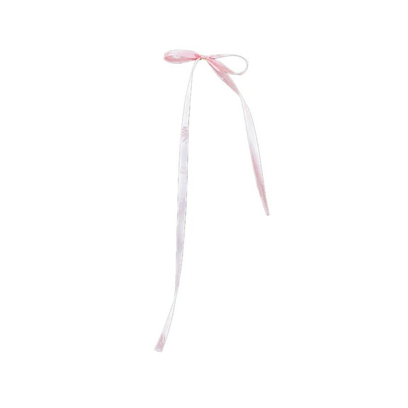 hulanddfd Christmas Satin Ribbon Bows, 31.5 inches Twists Tie Bows with Fine Silk Ribbon Christmas Tree Pendantfor Xmas Tree Gift Wrapping Wedding Decor Pink