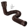 thumbnail image 2 of yotijay Gutter Downspout Spout Extension Universal Rainwater Drainage Connector Flexible brown, 2 of 9