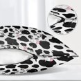 thumbnail image 3 of Body Pillow Cover 21x54 inches Animal Cows Print Satin Pillow Case Cover with Zipper Soft Breathable Long Pillowcase for Hair and Skin, 3 of 6