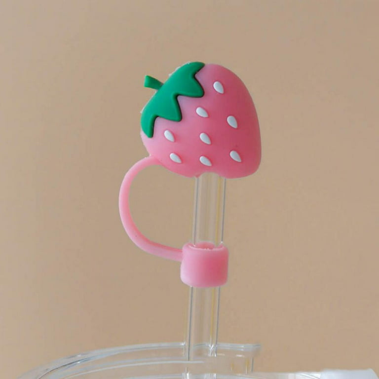 8pcs Cute Cartoon Cactus Series Straw Cover, Reusable Dustproof Silicone  Straw Lid For 7-8mm Straw, Cup Accessories