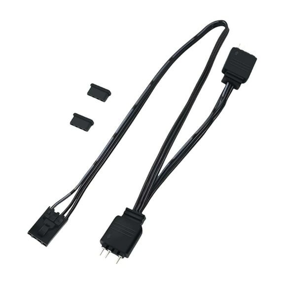4Pin to 5V 3Pin ARGB Splitter Cable for ARGB Hub and Fan Lighting Control For Corsair HDLL120 Splitter Extension Cord