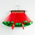 thumbnail image 4 of EnJoCho Festivity Tulle Dance Tutu For Children Layered Tulle Dance Skirt Puffy Skirt With Satin Bow Kids Girls Tutu Christmas Party Dance Ballet Tutu Skirt Toddler Rainbow Baby Skirt, 4 of 7