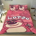 thumbnail image 1 of Oso Lotso Conjunto de sábanas temático, trío de piezas, cómodo y amigable con la piel, diseño único, regalo de decoración para el hogar para familiares, amigos y fans,173cm *218cm, 1 of 6