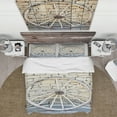 thumbnail image 3 of Designart 'Old Vintage Broken Wood Wheel' Farmhouse Duvet Cover Set, 3 of 4