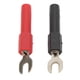 thumbnail image 2 of Abastado Conector de pala de 4 mm de ancho tipo U Conector de pala de horquilla de baja pérdida para multímetros aplicaciones electrónicas 30 Vac?60 Vdc 36 A, 2 of 8