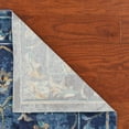 thumbnail image 4 of LR Home Ada 2'3" x 8'9" Indigo Bordered Floral Durable Indoor Area Rug, 4 of 9