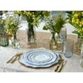thumbnail image 5 of " OCCASIONS " 50 Plates Pack (25 Guests)-Heavyweight Wedding Party Disposable Plastic Plate Set -(25x10.5'' Dinner + 25x8'' Salad/dessert (Imperial Blue & Gold), 5 of 10