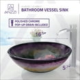 thumbnail image 3 of Anzzi Ls-Az220 Impasto 16-1/2" Glass Vessel Bathroom Sink - Hand Painted Mural, 3 of 7