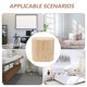 thumbnail image 3 of BESTYASH Narrow Kitchen Trash Can with Lid Plastic Beige Wastebasket for Indoor Spaces, 3 of 8