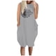 thumbnail image 1 of Vestido estampado sexy con bolsillo suelto informal de talla grande con cuello redondo de verano para mujer a la moda Fridja  hj2852, 1 of 3