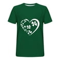 thumbnail image 3 of Blusas y camisas de manga corta con cuello redondo para hombre. Blusa de poliéster con hombros caídos y cuello redondo con estampado del Día de San Patricio., 3 of 3
