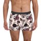 thumbnail image 1 of Balery Retro Red Black Roses Calzoncillos bóxer para hombre, ropa interior de algodón suave y transpirable con cinturilla de nailon-Small, 1 of 5