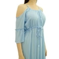 thumbnail image 2 of Bimba Women's Summer Wear Cold Shoulder Maxi Dress Beach Wear Holiday Dresses, 2 of 9