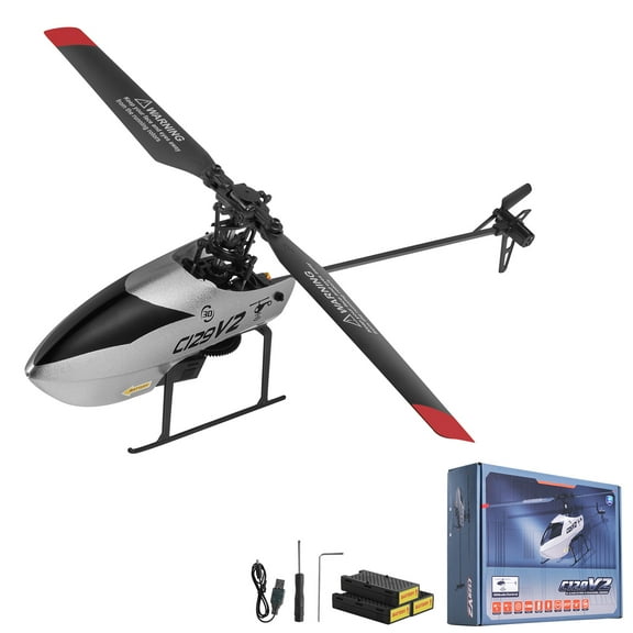 KFFKFF Remote Control Helicopter, 2.4GHz Single Propeller RC Aircraft with Gyro, 4-Channel Operation for Beginners, 39-Minute Flight Duration, One-Key Takeoff/Landing