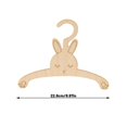 thumbnail image 3 of 5 Pcs Small Wooden Rabbit Hangers Cute Animal Style,Birch Plywood Small Clothes Garment Hangers for Wardrobe Display,9x7 Inch,Natural Wood Grain with Smooth Finish, 3 of 6
