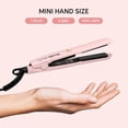 thumbnail image 3 of Miniplancha de pelo Terviiix de temperatura regulable, color rosa, 3 of 6