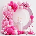 thumbnail image 1 of Kit de arcos con forma de guirnalda con globos NISOCY, rosa, 124 piezas, para decoración de fiestas, 1 of 9