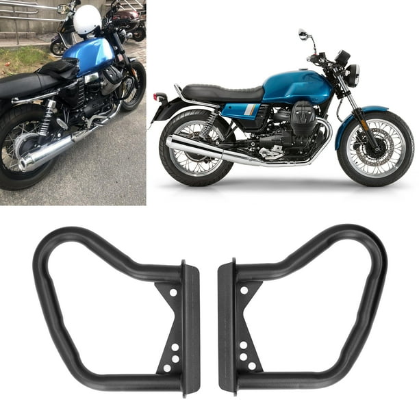 Barras Protectoras Para Motor De Motocicleta, Marco De Barra De Motor, Par De Hierro, Izquierda, Derecha, Negro, Reemplazo De 1,0 Pulgadas De Diámetro Para V9 Roamer