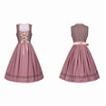 thumbnail image 3 of Vestido Dirndl Alemán para Mujer, Disfraz de Oktoberfest Bávaro para Halloween y . Rosa M, 3 of 10