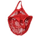 thumbnail image 1 of Sac en Filet 15 Pouces Sac de Courses en Coton Biologique Filet Tissé Réutilisable - Rouge, 1 of 6