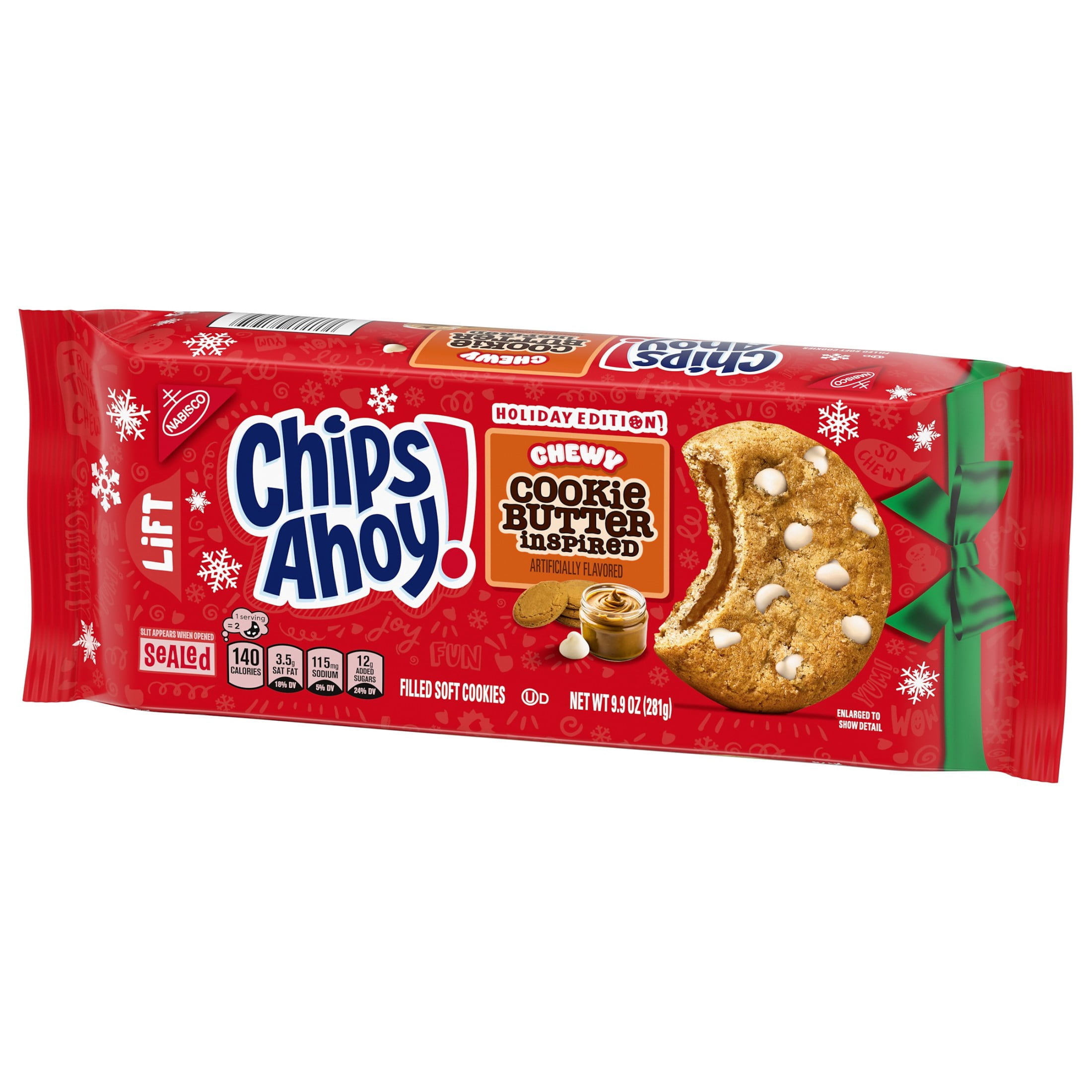 Chips Ahoy!, Chewy Cookies, Limited Edition 9.9 oz, Holiday Treats