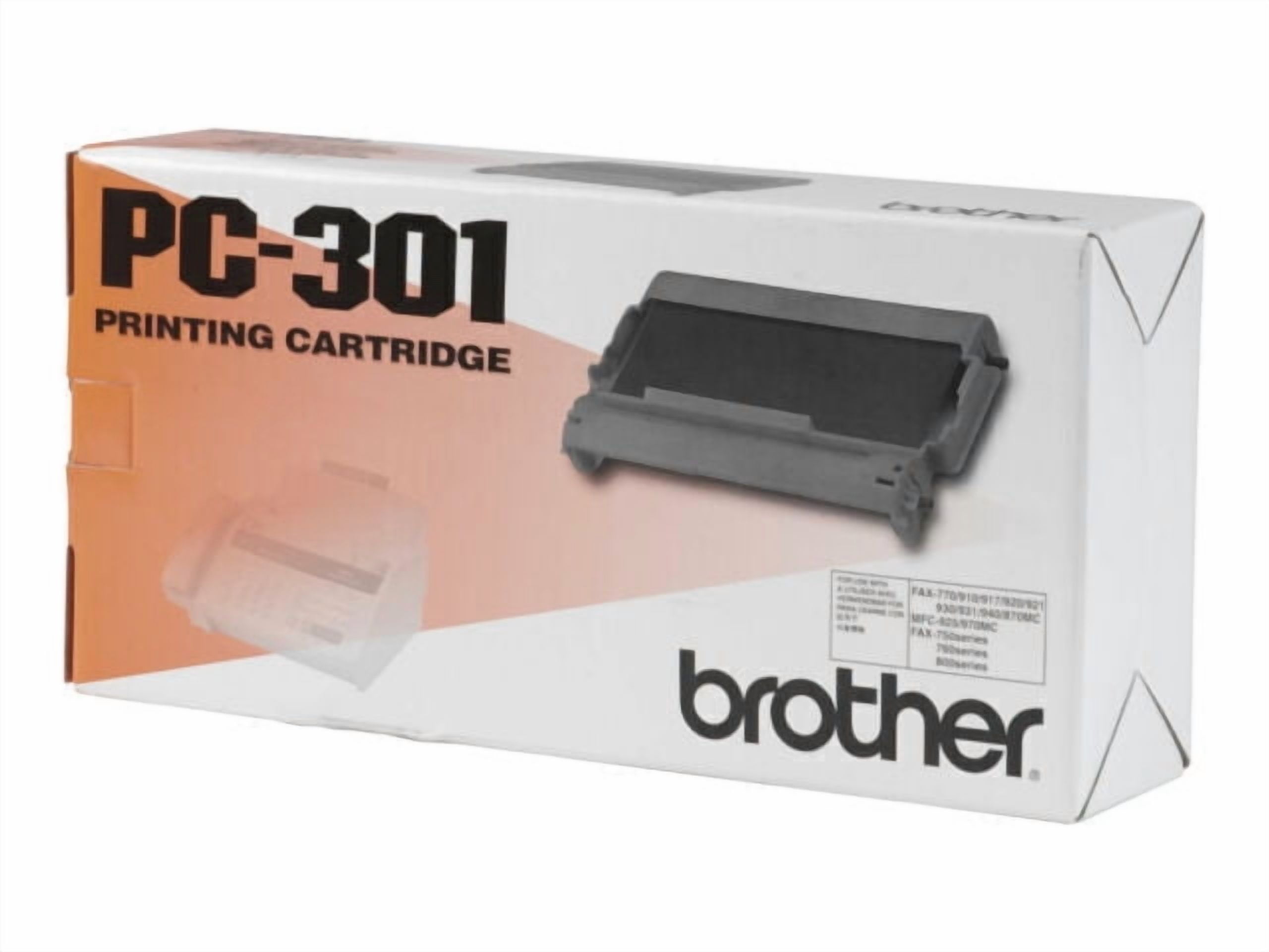 CRESTIN- Brother Pc-301 Thermal Transfer Printing Cartridge - Black (1 Pack)