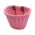 thumbnail image 3 of koolsoo Kids Bike Basket Front Handlebar Basket Handwoven Multi Purpose Fits Most Bikes Pink, 3 of 9