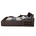 thumbnail image 5 of Zoya Smart Multifunctional Queen Size Bed Made with Wood in Brown, 5 of 15