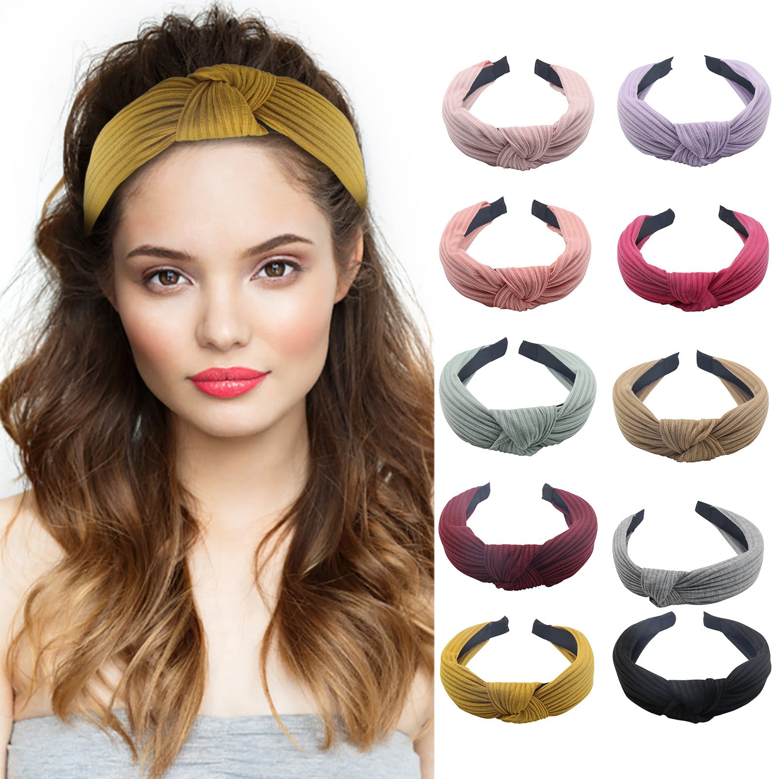 Hair Bands Adjustable Headband Hair Accessories Womens No Slip Headband Gifts for Women Red Skinny Headband Headbands for Girls