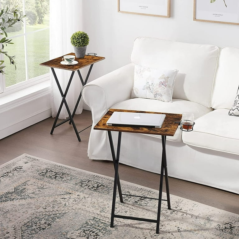 Grey folding cheap tv table