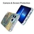thumbnail image 4 of Case Compatiable with Apple iPhone 13 Pro Max 6.7 inch, Unique Marble Print Pattern Agate Slice Stone Design Soft TPU Slim Fit Protective Phone Cover Case for Women Girls - Marble#3, 4 of 5