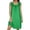 Green, variant on Ohufall Women's Dress Loose Sling Solid Color Knee-Length Dress Casual Vacation Comfort Dress
