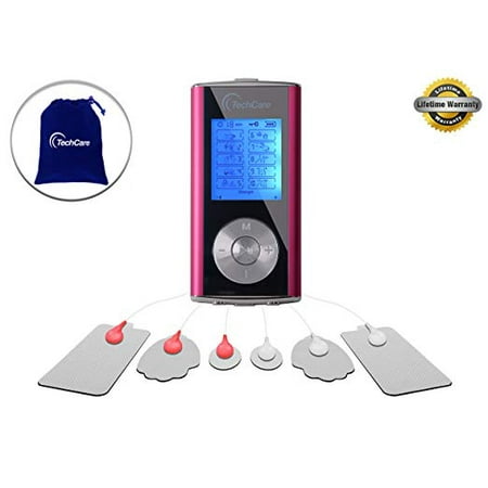 TechCare Mini Massager Tens Unit Lifetime Warranty Tens Machine for Drug-free Pain Management, Back Pain and Rehabilitation