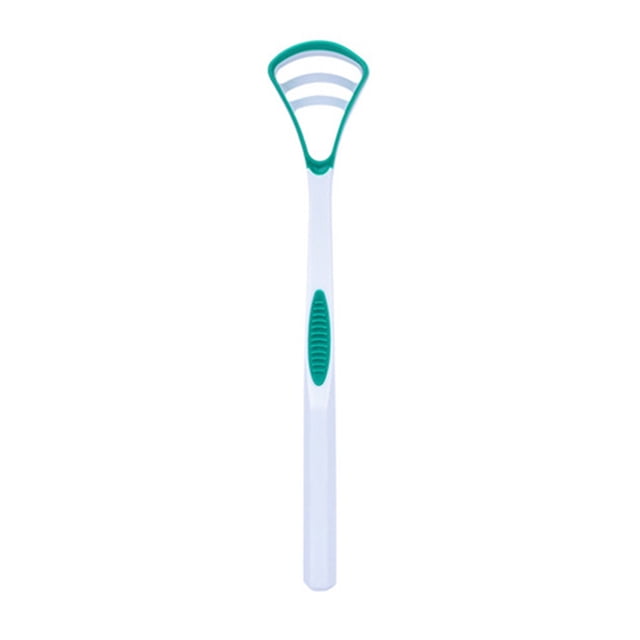 Vogacara Raspador de lengua Limpieza de la boca Aliento fresco Lengua Silicona PP Herramienta de raspado Cuidado de la boca cuidado de los oídos Verde Vogacara CE000293-01B