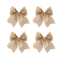 christmas decorations Fresh Christmas checkered bow gift box packaging, festive bow Christmas tree decoration, essential products for the festival, attractive