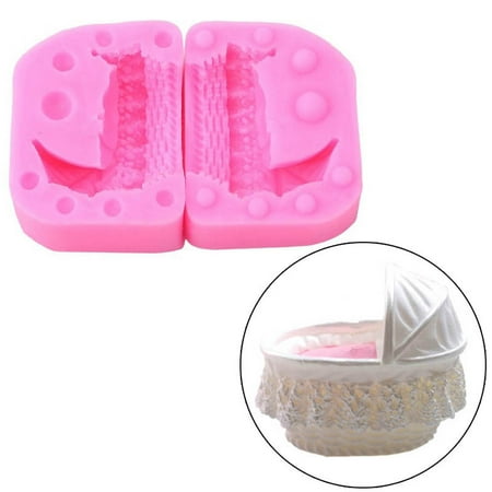 

RuiKe 3D Baby Stroller Candle Silicone Soap Molds Fondant Cake Decor Tools Chocolate Baking Moulds