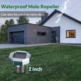 thumbnail image 5 of 4 Pack Octagonal Mole Repellent Solar Powered, Ultrasonic Pest Repeller Outdoor for Lawns & Gardens, Chipmunk, Gopher, Snake Deterrent, Deer Repellent Devices, Weatherproof, Dark Green, 5 of 7