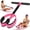 1-Pink, variant on Pedal Resistance Band with Handle, Upgraded Durable Thickened Latex Tubes and Soft Foam Fabric Foot Pedal, Sit Up Exercise Equipment for Abdomen, Waist, Arm, Core/ABS, Leg, Physical Therapy