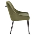 thumbnail image 5 of Pemberly Row Contemporary Fabric Upholstered Dining Side Chairs in Olive, 5 of 11