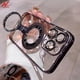 thumbnail image 2 of Luxury Ring Holder Bracket Magsafe Case for iPhone 15 13 14 12 Pro Max iPhone 11 Transparent Hard Acrylic PC Cover for iPhone 15, 2 of 5