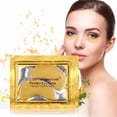 thumbnail image 1 of 25 pares de mascarilla de colágeno para ojos, parche para ojos en polvo dorado, antiarrugas, hidratante debajo de los ojos JM, 1 of 5