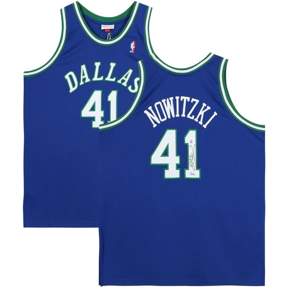 Dirk Nowitzki Dallas Mavericks Autographed Mitchell & Ness Royal Blue 1998-1999 Throwback Authentic Jersey - Fanatics Authentic Certified