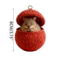 thumbnail image 3 of Christmas Knit-Ball Animals Series Acrylic Ornaments Cute Woodlands Friend With Fair-Isle Patterns, 3 of 6