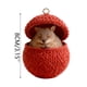 thumbnail image 3 of Adornos navideños, regalos navideños, bolas de punto navideñas, adornos acrílicos, lindos amigos del bosque con patrones Fair-Isle, linda serie de colgantes con animales, 3 of 6