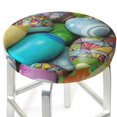 thumbnail image 3 of Lsque Easter Egg1 Round Bar chair cushion covers Velvet Fabric Premium Comfort Protects from Scratches and Stains for 14-17 Inch Chair- 13 inch, 3 of 7