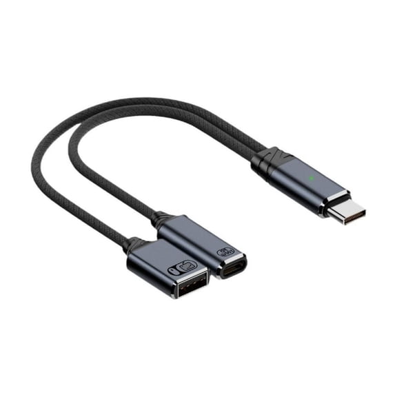 13CM Type C OTG Cable USB C Male to Type C USB Female Port Adapter Cord 2 In 1