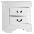 thumbnail image 1 of Pemberly Row Traditional 2-Drawer Wood Nightstand in White Finish, 1 of 3